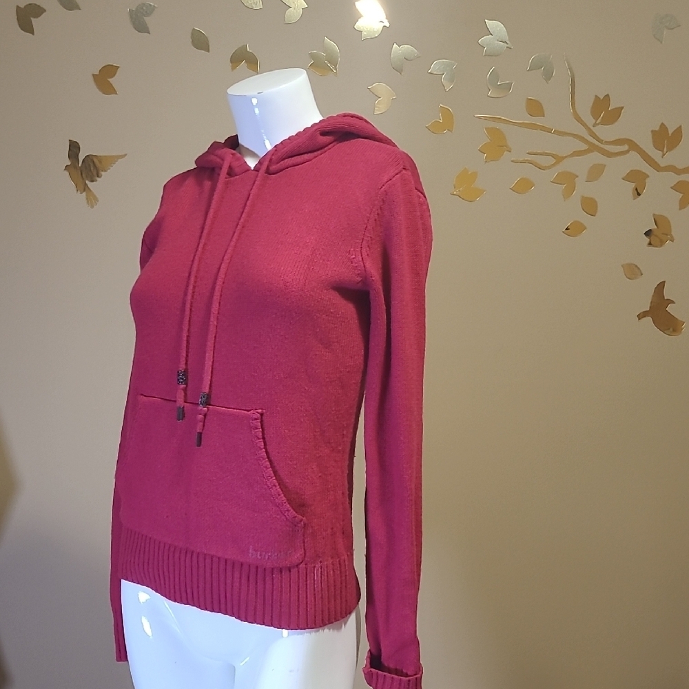Burton Pink Sweater Hoodie with Logo Size Small